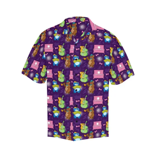 Discover Disney Aristocats Musical Cats Purple Hawaiian Shirt