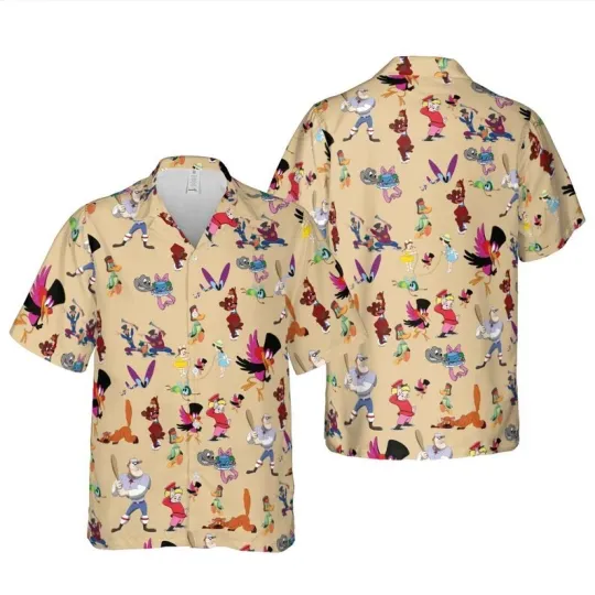 Discover Disney Make Mine Music Tropical Summer Retro Hawaiian Shirt