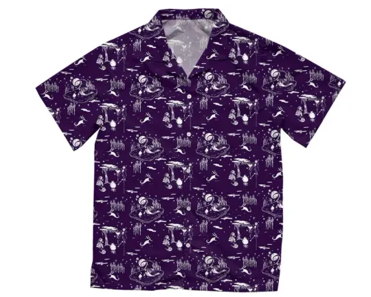 Discover Disney The Nightmare Before Christmas Halloween Jack Sally Zero Hawaiian Shirt