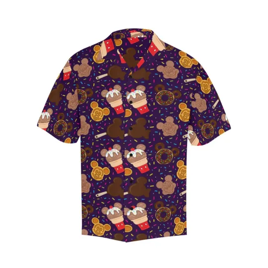 Discover Disney Mickey Park Deserts Purple Hawaiian Shirt