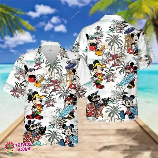 Discover Disney Mickey Mouse Summer Hawaiian Shirt, Mickey Summer Trip Vacation