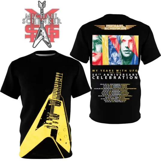 Discover Michael Schenker My Years With UFO Tour 3D T-Shirt AOP