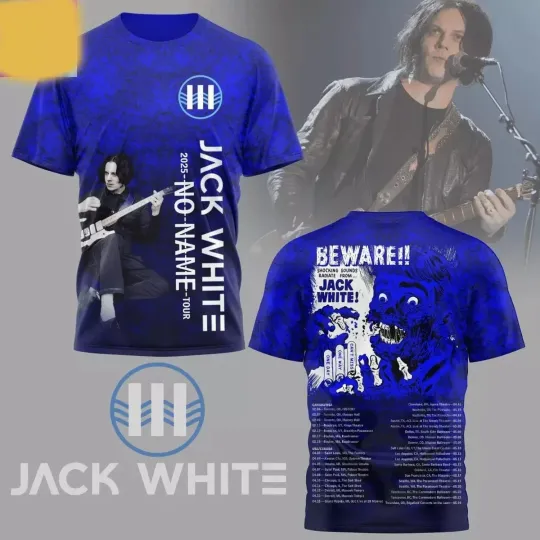 Discover JackWhite 2025 No Name Tour 3D T-Shirt S-5XL