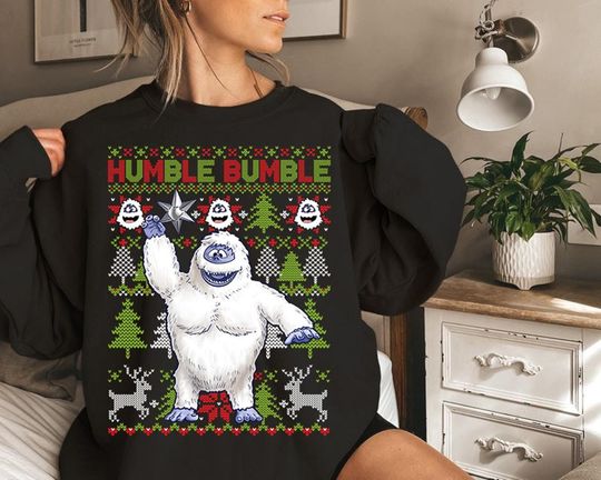 Discover Humble Bumble Christmas Sweater, Abominable Snowman Christmas Sweatshirt, Rudolph Christmas Sweatshirt, Vintage Christmas Movie Shirt