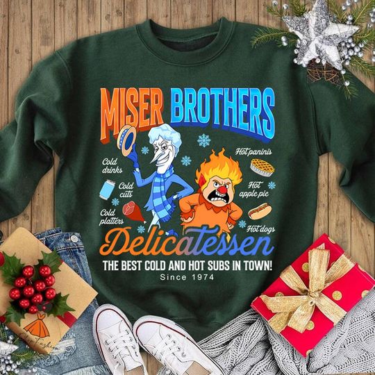 Miser Brothers Delicatessen Shirt, Miser Brothers Chistmas Matching Shirt, Snow Miser And Heat Miser Shirt, Christmas Holiday