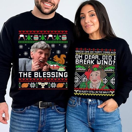 National Lampoon's Christmas Vacation Shirt, Uncle Lewis The Blessing Shirt, Oh Dear Did I Break Wind, Family Xmas Sweatshirt