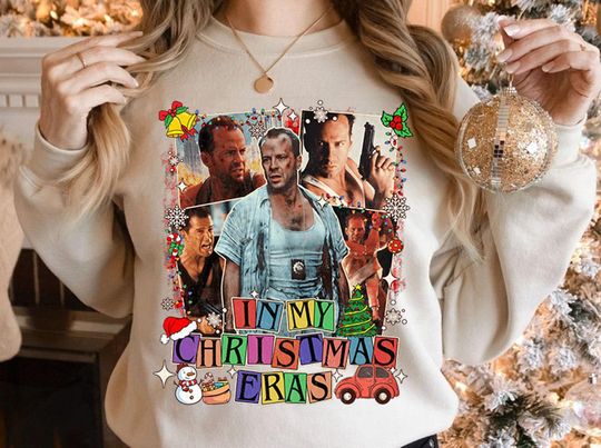 Die Hard In My Christmas Eras Shirt, Christmas Die Hard Shirt, Die Hard Movie Shirt, Christmas Movie Shirt, Christmas Party