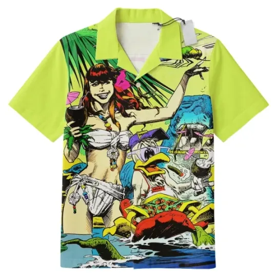 Discover Disney Marvel Howard The Duck Aloha Vintage Hawaiian Shirt