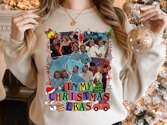 White Christmas In My Christmas Eras Shirt, White Christmas Movie, Wallace And Davis Tshirt, Christmas White Movie 1954 Tee