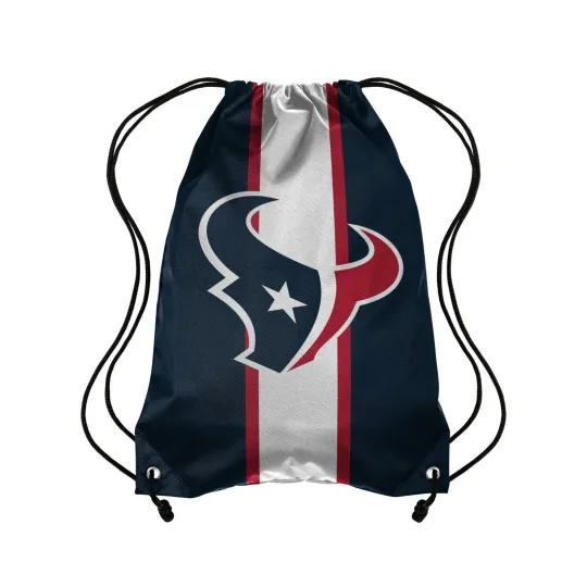 Discover Houston Texans Team Stripe Drawstring Back Pack FREE SHIP!!