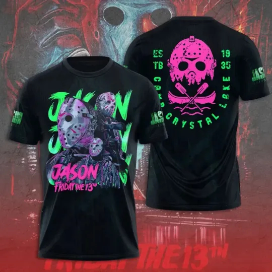 Discover Friday the 13th 45th Anniversary 1980-2025 AOP 3D T-Shirt