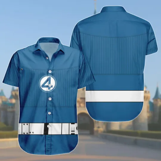 Discover Disney Fantastic Four Reed Richards Mr Fantastic Halloween Hawaiian Shirt