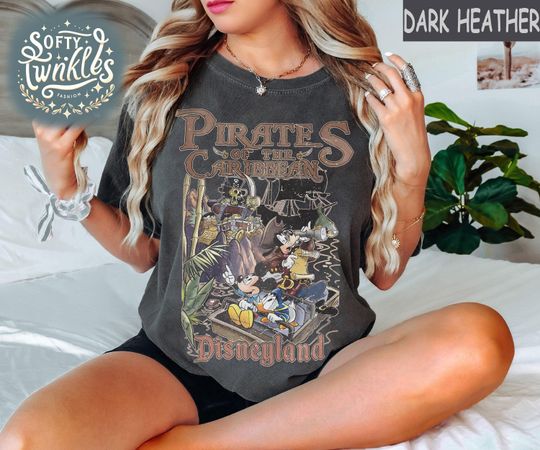 Discover Vintage Pirates of the Caribbean Disneyland Shirts, Mickey Pirates Shirt, Disneyland Trip 2025 Shirt, Mickey Caribbean Tee, Disneyland Shirt