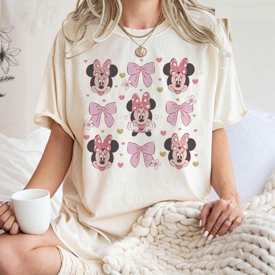 Discover Pink Disney Minnie Shirt, Minnie Coquette Bow Shirt, Disney Minnie Shirt, Gift for her