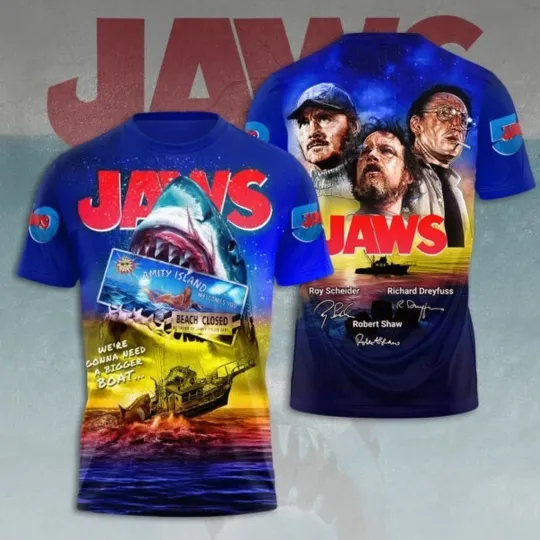 Jaws 3D Apparel 3D Shirt, Gift Family shirt