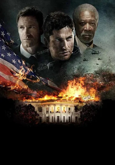 Discover Gerard Butler Aaron Eckhart Morgan Freeman Olympus Has Fallen Vertical Poster
