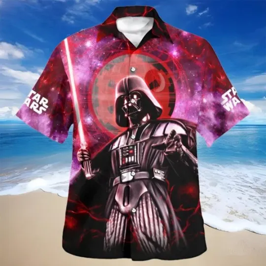Discover Disney Star Wars Darth Vader Purple Hawaiian Shirt