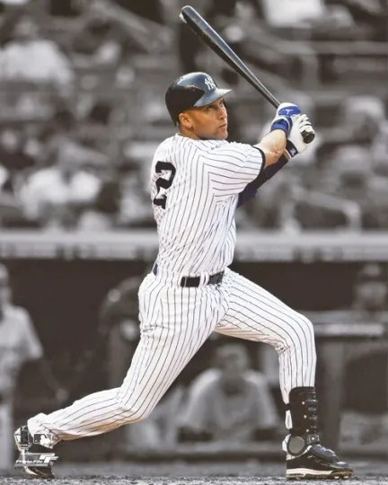 New York Yankees Derek Jeter Glossy Spot Print Poster