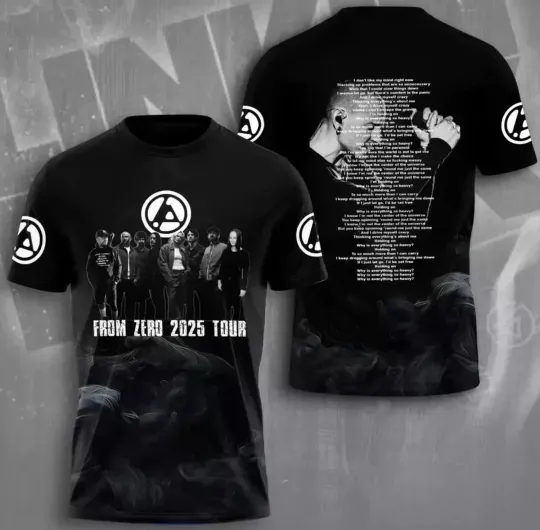 Discover Linkin Park From Zero 2025 Tour 3D T-Shirt