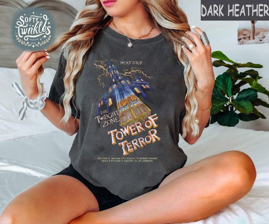Retro Disney Tower Of Terror Shirt, Vintage Twilight Zone Shirt, Disney Rides Shirt, Hollywood Studios Shirt, Disney Family Trip 2025 Shirts