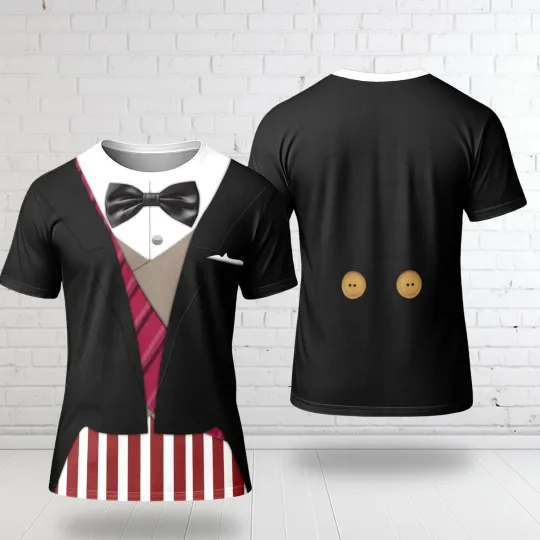 Discover The Haunted Mansion Movie Ghost Costume, The Guy Suit 3D Cosplay T-shirt, Hallow