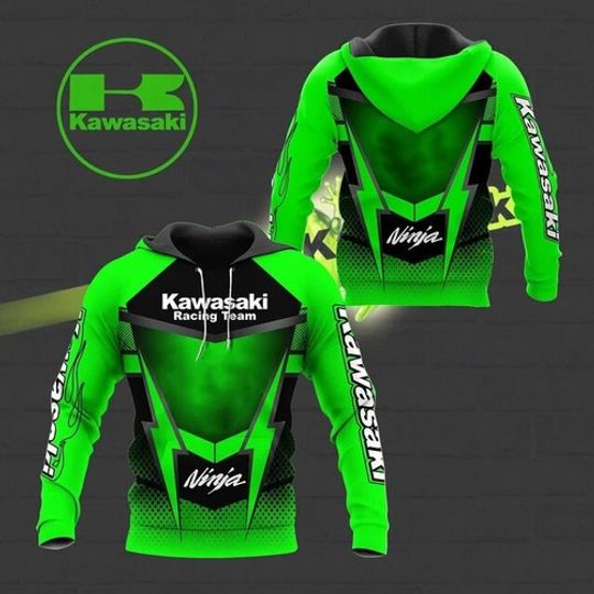 Discover Kawasaki Motorcycle 3D Print Hoodie, Size Xs-5Xl, Gift For Fans