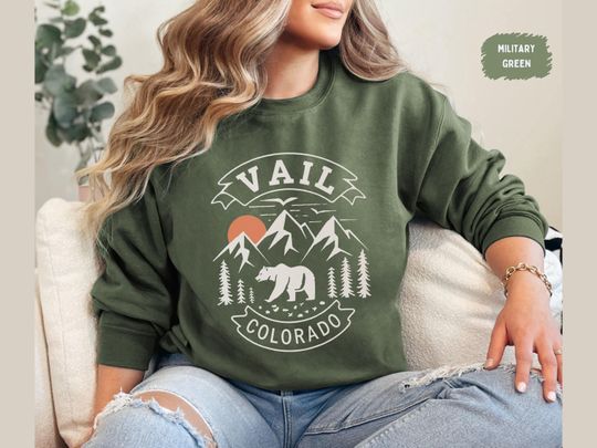 Vintage Vail Colorado Sweatshirt, Breckenridge Sweatshirt, Deer Valley Sweater