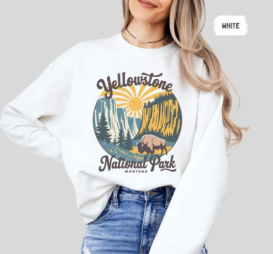 Discover YStone National Park Sweatshirt, Mountain Lover Gift, Outdoor Enthusiast Apparel, National Park Adventure Sweatshirt
