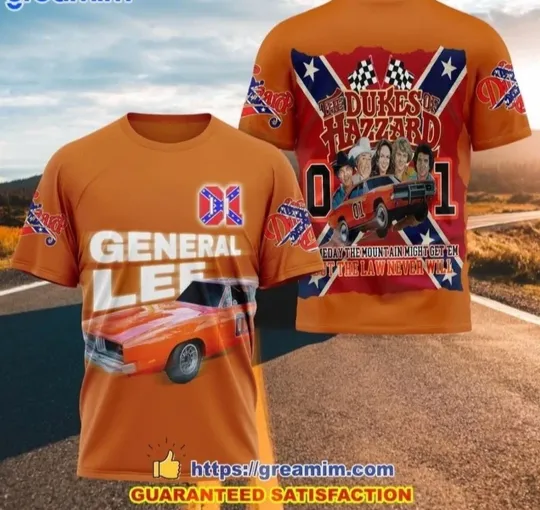 The Duke of Hazzard General Lee 3D T-Shirt