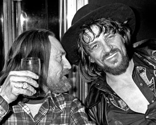 Waylon Jennings and Nelson 8x10 Photo Poster, Country Singers, Vertical Matte Finish