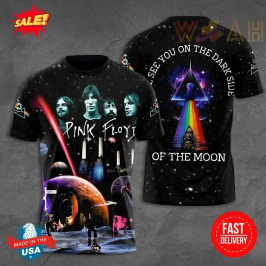 Discover Pink Floyd 3D Shirt S-5XL Off The Moon