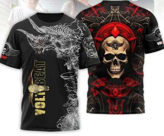 Discover Volbeat Rock Band 3D T-Shirt