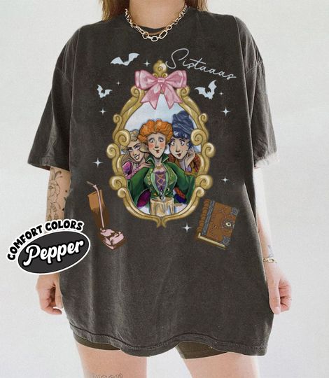 Discover Retro Hocus Pocus Comfort Colors Shirt, Hocus Pocus Shirt, Sanderson Sisters Shirt, Spooky Season Shirt, Pumpkin Shirt, Disney Spooky Tee