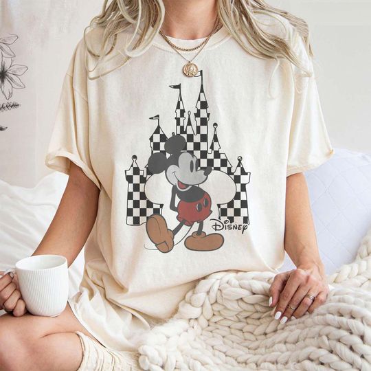 Discover Disney Classic Mickey Mouse Pose Comfort Colors Shirt, Vintage Disney Mickey Shirt, Disneyland Holiday Vacation Shirt, Disney Retro Shirt