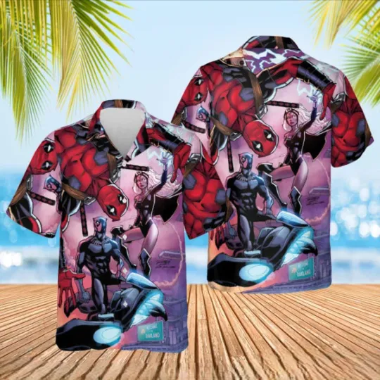 Discover Disney Deadpool Marvel Comics Summer Beach Hawaiian Shirt