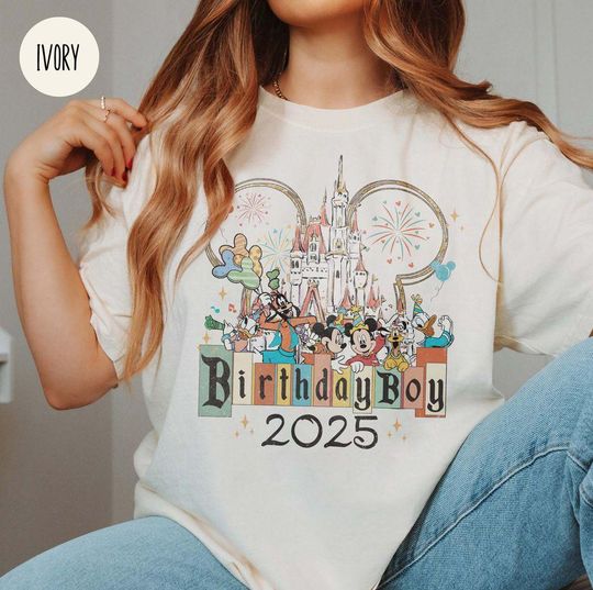 Discover Personalized Mickey and Friends Disney Trip 2025 2026 T-shirt, Disney Family shirt, WDW Disneyland Magic Kingdom shirt, Disney Matching Tees