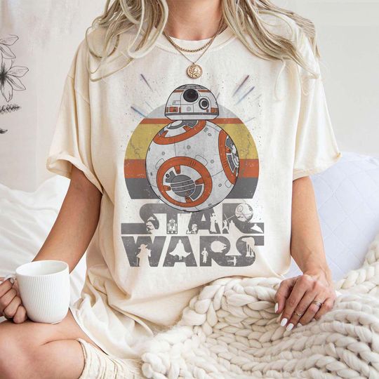 Discover Retro Disney Star Wars Shirt BB8 Comfort Colors Shirt, Vintage Star Wars Shirt, Disneyland Shirts, Disneyworld Shirt, Disney Family Shirts