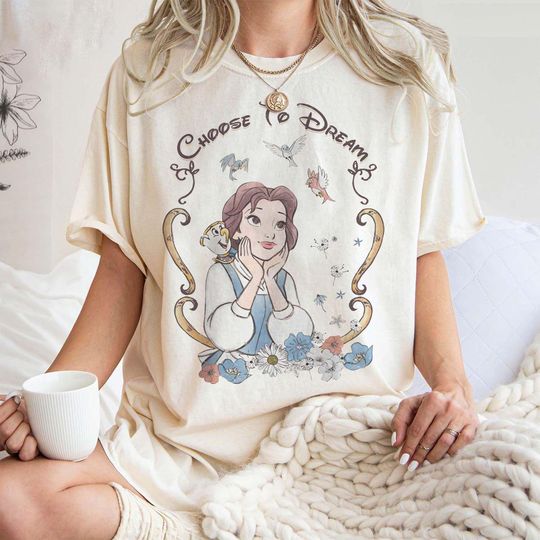 Discover Retro Disney Princess Belle Shirt, Beauty and The Beast Shirt, Vintage Disney Princess Shirt, Disneyworld Shirt, Disney Family Trip Shirts