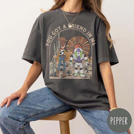 Discover Retro You've Got A Friend In Me Shirt, Vintage Toy Story Shirt, Woody And Buzz Lightyear Shirt, Disneyland Shirt, Kid Youth Toddler Shirt