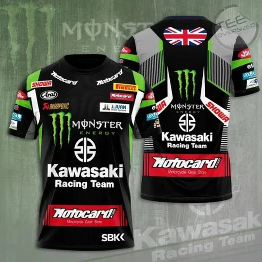 Kawasaki Racing Team 3D T-shirt, Unisex