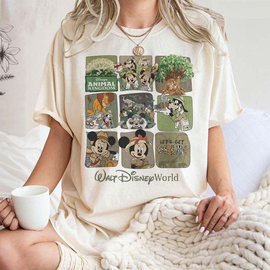 Discover Retro Disney Animal Kingdom Mickey and Friends | Disney Wild Shirt | Vintage Safari Mode Shirt | Hakuna Matata |Mickey Safari