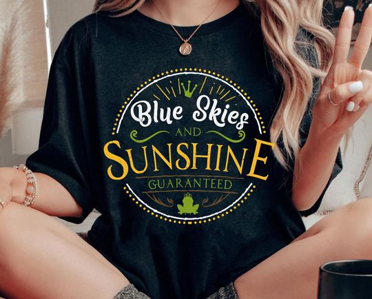 Discover Retro Blue Skies And Sunshine Guaranteed Shirt Mama Odie The Princess And The Frog Disney T-shirt Disney Birthday Tee,Walt Disney World Trip