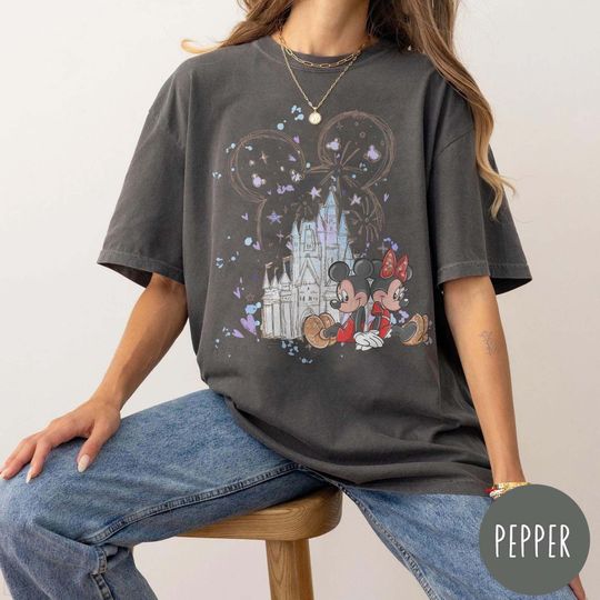 Discover Retro Walt Disney World Comfort Colors Shirt, Vintage Mickey and Minnie, Disneyland Shirt, Disneyworld Shirt, Disney Family Shirt Vacation
