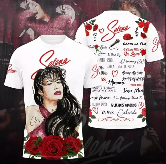 Discover All size new shirt Selena Quintanilla Perez 3D Tshirt Cool hot shirt Unisex