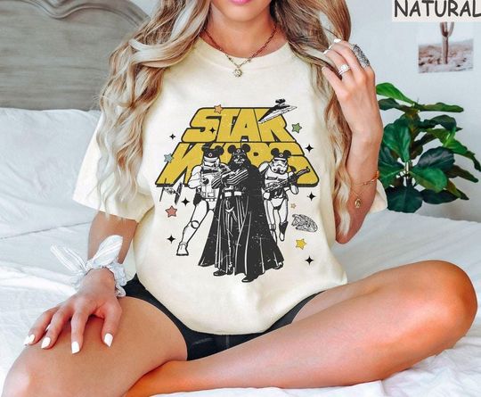 Discover Retro Disney Star Wars Funny Shirts, Darth Vader Shirt, Disneyland Shirt, Disney Star Wars Outfit, Disney Gifts Shirt, Star Wars Family Tee