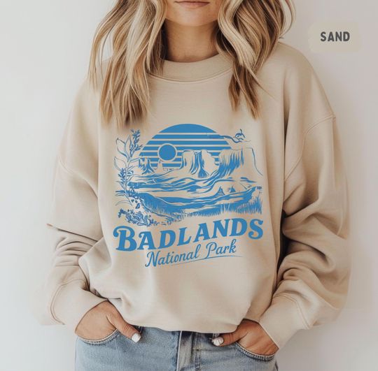 Badlands National Park Sweatshirt, Nature Lover Gift, National Park Apparel, South Dakota Travel Clothing