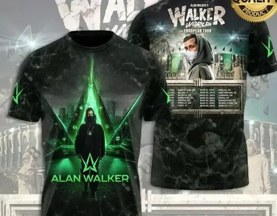 Discover A Walker Walker World Tour 2024 2025 3D T-Shirt