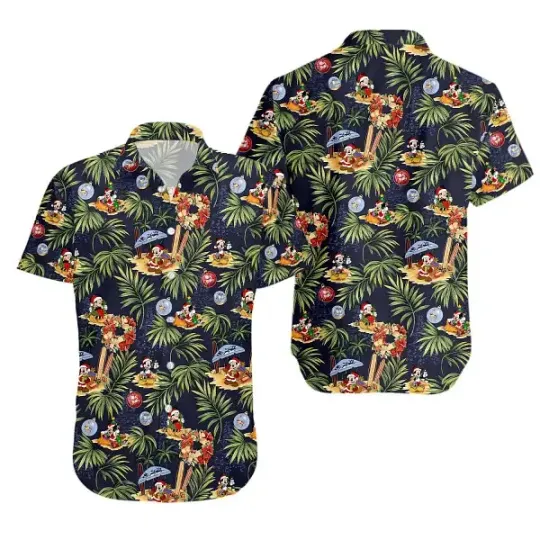 Discover Mickey Mouse Disney Christmas Festive Celebration Hawaiian Shirt