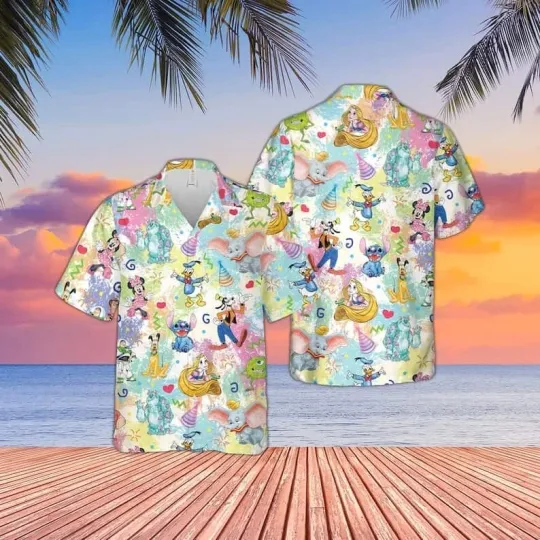Discover Disney Lilo Stitch Mickey And Friends Summer Beach Hawaiian Shirt