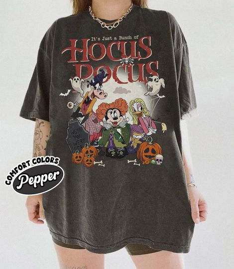 Discover Disney Halloween Hocus Pocus Shirt, Mickey and Friends Halloween Shirt, Spooky Season Shirt,Pumpkin Shirt, Disney Spooky Tee